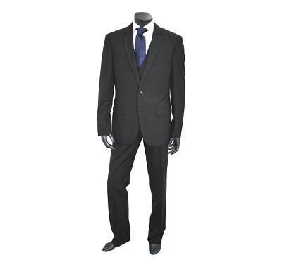 HUGO BOSS Selección Traje Hombre Con Chaleco 50218162 Color Negro - Imagen 1 de 4