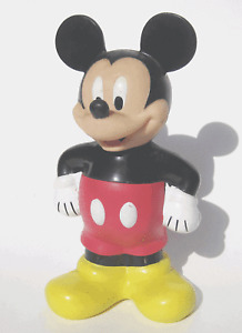Monogram Mickey Mouse Shaped Sipper Drinking Bottle No Straw 10" Tall Used Good