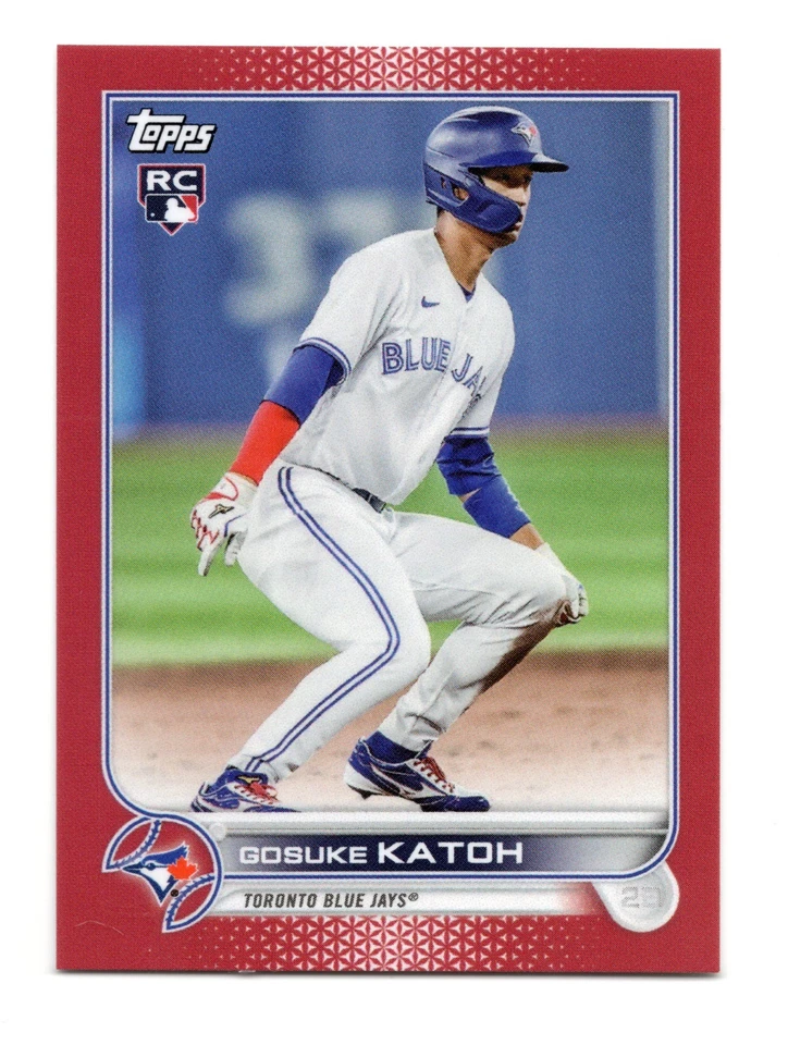 MINI 2022 Topps Chrome Mini Gosuke Katoh RC Rookie Red /5 - Image 1 of 2