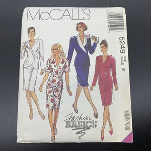 McCalls Vintage Sewing Pattern #5249 Misses Two-Piece Jacket and Skirt Size 10 - Picture 1 of 3