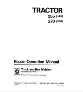 Leyland 255 (344) 270 (384) Tractor Workshop Manual - Picture 1 of 4
