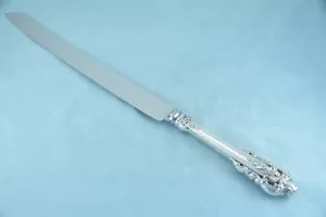 Cuchillo Wallace Grande Barroco Esterlina 16-1/2" Mango Hueco Pastel Pan Sin Mono - Imagen 1 de 6