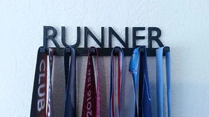 CORREDOR CORRER MARATÓN MEDALLA DEPORTES SOPORTE COLGANTE ESTANTE ORGANIZADOR - Imagen 1 de 4