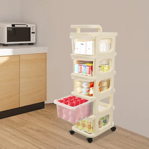 Carrello Portaoggetti a 5 Livelli - Organizzatore Elegante per Casa e Ufficio - Foto 1 di 14