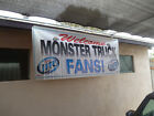Large Monster Truck Vintage Style Miller Beer Banner sign WELCOME RACE FANS