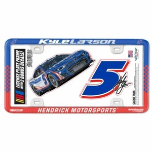 Kyle Larson 2022 Wincraft #5 Hendrickcars.com Poly License Plate Frame W/Decals - Picture 1 of 1