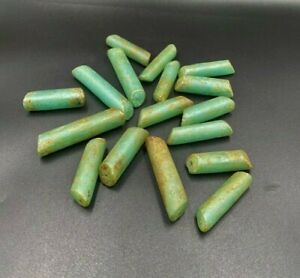 Antique Old  Glass Beads from South east Asia very unique design and color Rare 