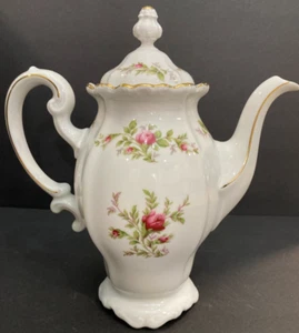JOHANN HAVILAND~MOSS ROSE TRADITIONS~ 6 Cup Coffee Pot - Picture 1 of 12