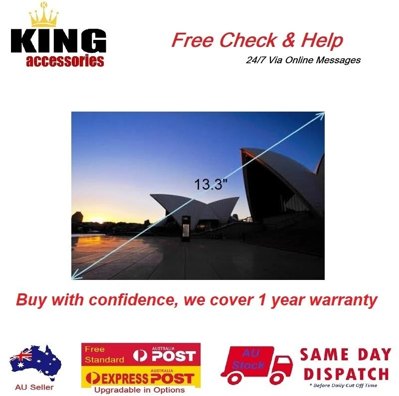 13.3" FHD Laptop Screen for Lenovo IdeaPad 710s 13ISK 13IKB 80VQ 80SW Non-Touch - Image 1 of 1