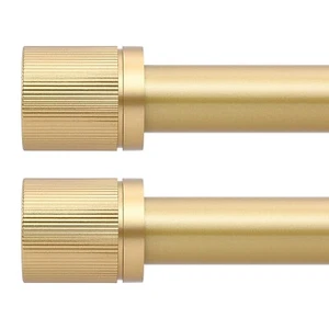 Gold Curtain Rods for Windows 48 to 84:Modern Decorative Curtain Rod for Bedr... - Picture 1 of 9