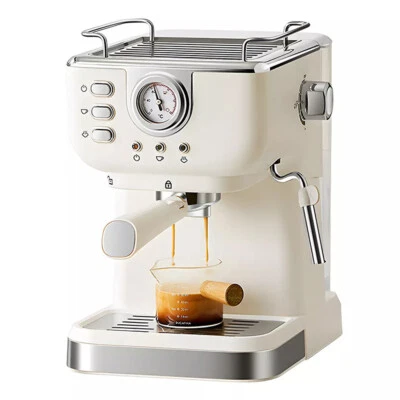 Espresso Maschine Kaffeemaschine Milchaufschäumer Siebträger Cappuccinomaschine - Bild 1 von 4