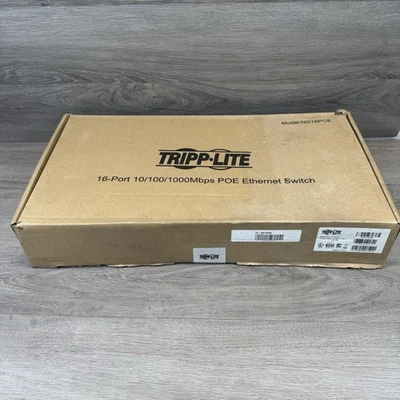 TRIPP-LITE NG16POE 16 Port Gigabit Ethernet Switch Ng16 POE New Unmanaged - Image 1 of 3