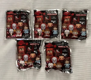 5 HORROR PROPERTIES SERIES 6 FIGURAL KEYRING BLIND BAGS FREDDY JASON SEALED NEW - Picture 1 of 7