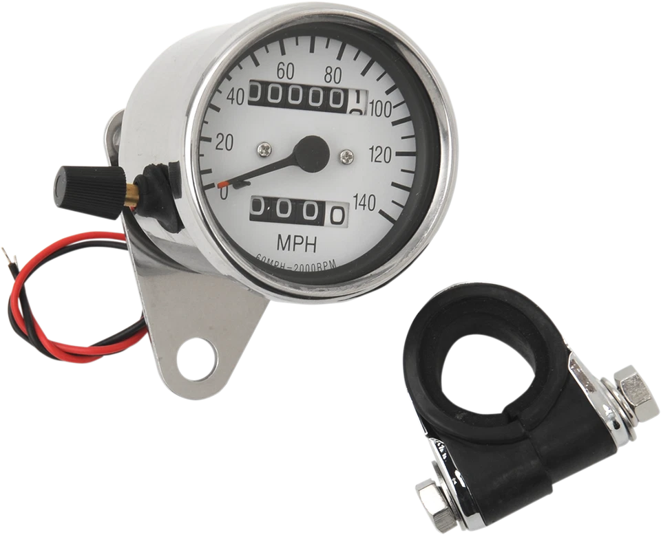 Mini velocímetro mecánico LED DRAG SPECIALTIES 2.4" MPH/indicadores/viaje - Foto 1 de 1