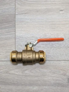 Valvola a sfera Sharkbite 1" 200 PSI S2215E CU CPVC PEX collegamento a spinta - Foto 1 di 9