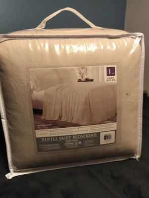 Colcha falda con volantes Lush Decor 3 piezas talla Queen  Foto 1 de 4