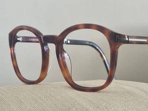 TOM FORD TF 1020 EYEGLASSES TORTOISESHELL & CHROME A EVERYDAY WORK STUDY CLASSIC - Picture 1 of 12