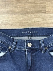 Mott And Bow Jeans Womens 27x30 Blue Boyfriend Slim Straight Denim - Picture 1 of 5