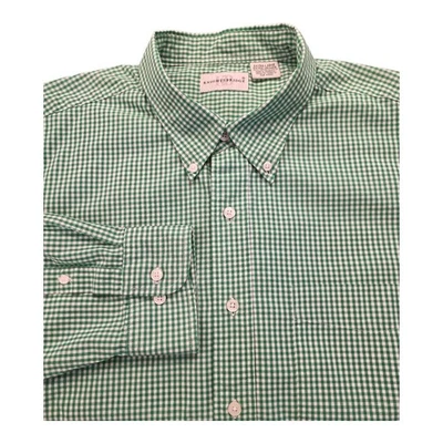 Camisa Knightsbridge manga larga con botones para hombre XL verde a cuadros Foto 1 de 4