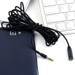 5M 3.5mm Stereo Headphone Audio Extension Cable Lead O8H0 Hot T8 Male Y7 L0L0 - Picture 1 of 9