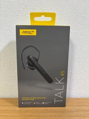 Jabra Talk 45 Mono Bluetooth Headset Black Wireless Hands-Free Earphone Mic NEW! - Image 1 of 2