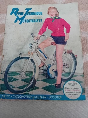 Revue technique motocycliste 1952 et Notice technique de la BIMA PEUGEOT - Photo 1/4