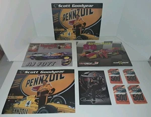 Tarjeta fotográfica firmada por Scott Goodyear 11x8,5 pulgadas Memorabilia de Indy 500 y varios  - Imagen 1 de 7