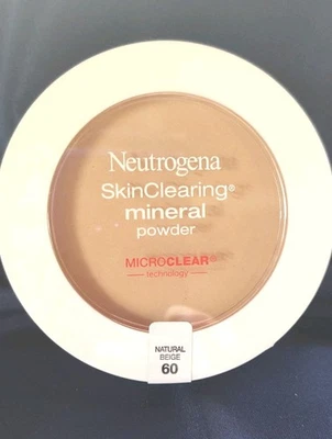 Neutrogena Skin Clearing Mineral Powder Microclear Natural Beige 60 .38oz Sealed - Image 1 of 2