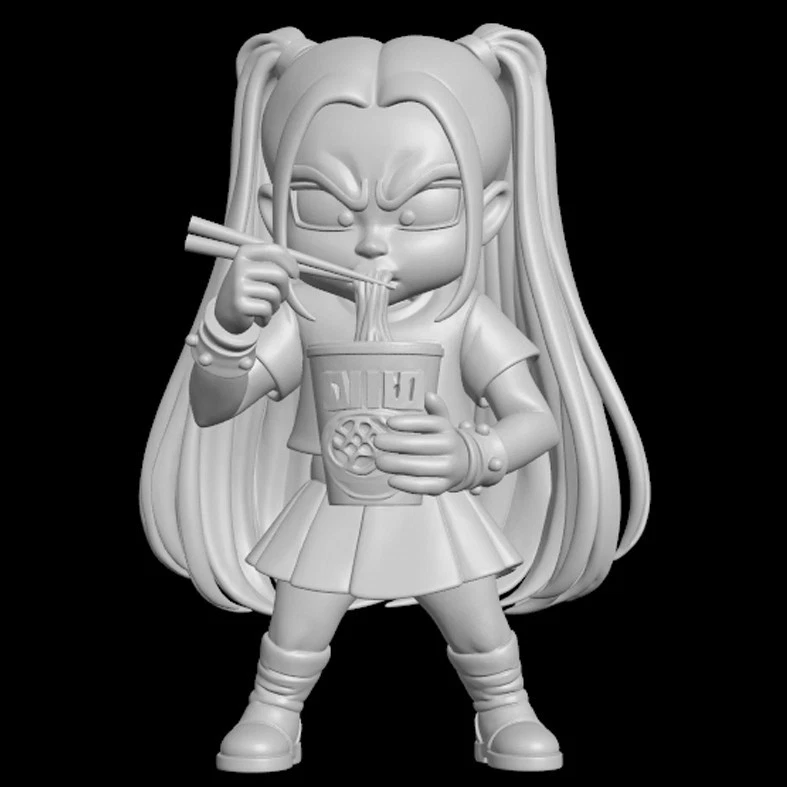 UNPAINTED Chibi Mira from KPOP Demon Hunters 3Dprint resin statue - Image 1 of 1