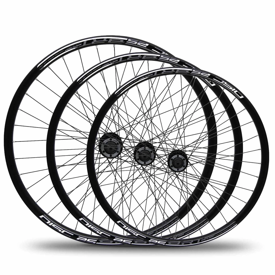 MTB Laufrad VR schwarz Vorderrrad für Scheibenbremse - Bild 1 von 4