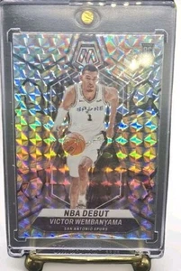 2023-24 Panini Mosaic Silver Prizm Victor Wembanyama No.257 RC NBA Debut Spurs - Picture 1 of 2
