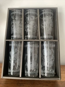 Portmeirion Botanic Garden - Boxed Set - 6 x Hi Ball Tumblers/Glasses- 15.5cm H - Picture 1 of 16