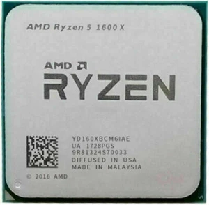 AMD Ryzen 5 1600X CPU 6-Cores 1 R5 3.6 GHz Processors 6 MB Socket AM4 Max 4.0GHz - Picture 1 of 1