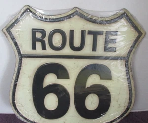 NIP OPEN ROAD BRAND ROUTE 66 METAL SIGN10 1/2" L X 10" W REPOP! - Picture 1 of 3