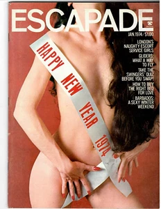 ESCAPADE Magazine Jan. 1974 Trudy Miller, Willie Nelson, Brigitta Hansen, Others - Picture 1 of 3