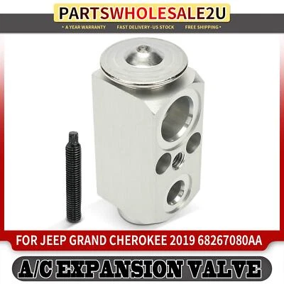New AC A/C Expansion Valve for Jeep WK2 Grand Cherokee 2019 68267080AA Aluminum - Image 1 of 4