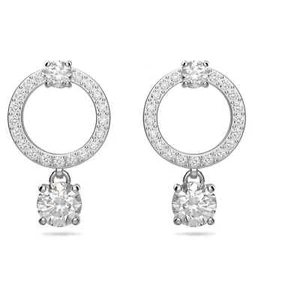 Swarovski Constella Hoop Earrings Round Cut, White, Rhodium Plated 5563278 - Picture 1 of 4