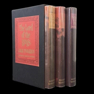 THE LORD OF THE RINGS Trilogy Second Revised Edition 1965 HCDJ Box Set TOLKIEN - Picture 1 of 23