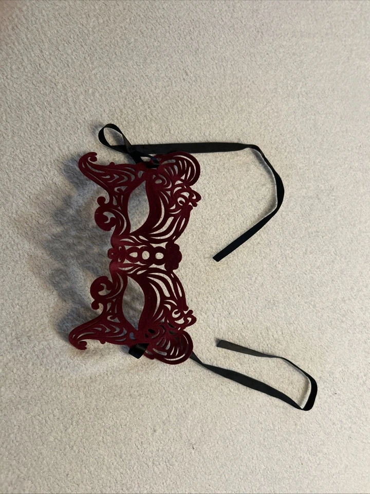 Fifty Shades Of Grey Masquerade Ball Masks Rot Samt Schmetterling - Bild 1 von 4