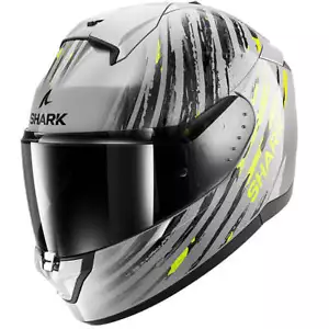 Shark Ridill 2 Assya Full Face Motorcycle Helmet - Silver / Black / Yellow SAY - Picture 1 of 5