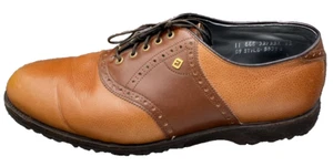FootJoy Scarpe da Golf Uomo 11 EEE Larghe Pelle Marrone Morbide Punte Sella Oxford - Foto 1 di 10