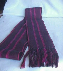 Liz Claiborne Accessories Scarf 52" Maroon & Black - Picture 1 of 3