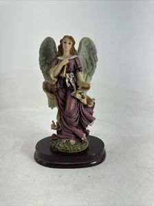 Turtle King Corp Angel Holding Trumpet with Base 8" Tall - Picture 1 of 15