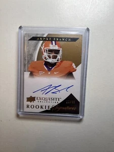 Andre Branch Clemson Tigers Exquisite Rookie RC Autograph Card # /99 Card SP - Picture 1 of 2