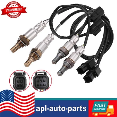 4件装氧气传感器适用于2009-2011年本田Pilot Ridgeline 3.5L上游+下游 — 第 1/4 张图片