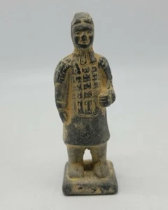 Terracotta Clay Pottery Chinese Warrior Soldier Figure 3.5" Terra Cotta China B - Picture 1 of 6