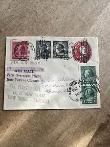 New York to Chicago Illinois July 1 1925 first flight Airmail SN 575, 577 & 611 - Picture 1 of 9