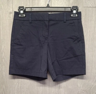 Tommy Hilfiger Shorts Womens 2 Chino Stretch Midnight Navy Blue 30x6 Casual NWT  - Image 1 of 4