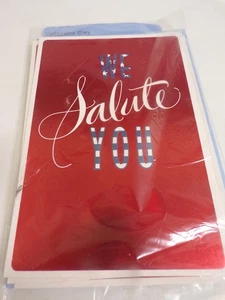 3 Veteran’s Day We Salute You Freedom Honor 5,5”x8” Hallmark Grußkarte - Bild 1 von 2
