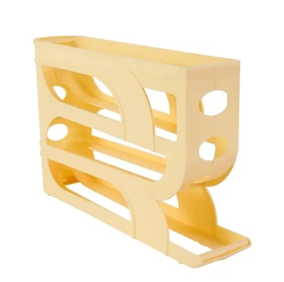 Caja de almacenamiento automática de rodillos para huevos de 4 niveles 1 pieza para uso en nevera y cocina - NUEVA Foto 1 de 4
